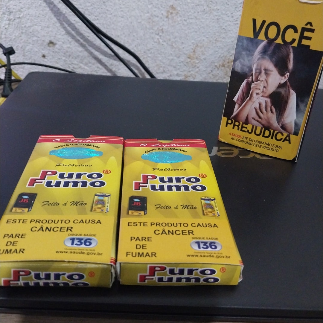 Cigarro puro fumo forte maço com 20 unidades