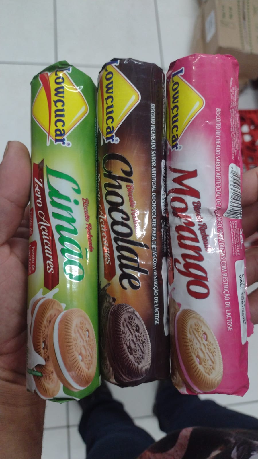 Biscoito recheado zero açúcar variedades