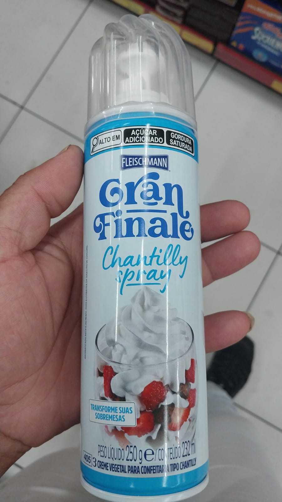 Chantilly gran finale spray 250 gr