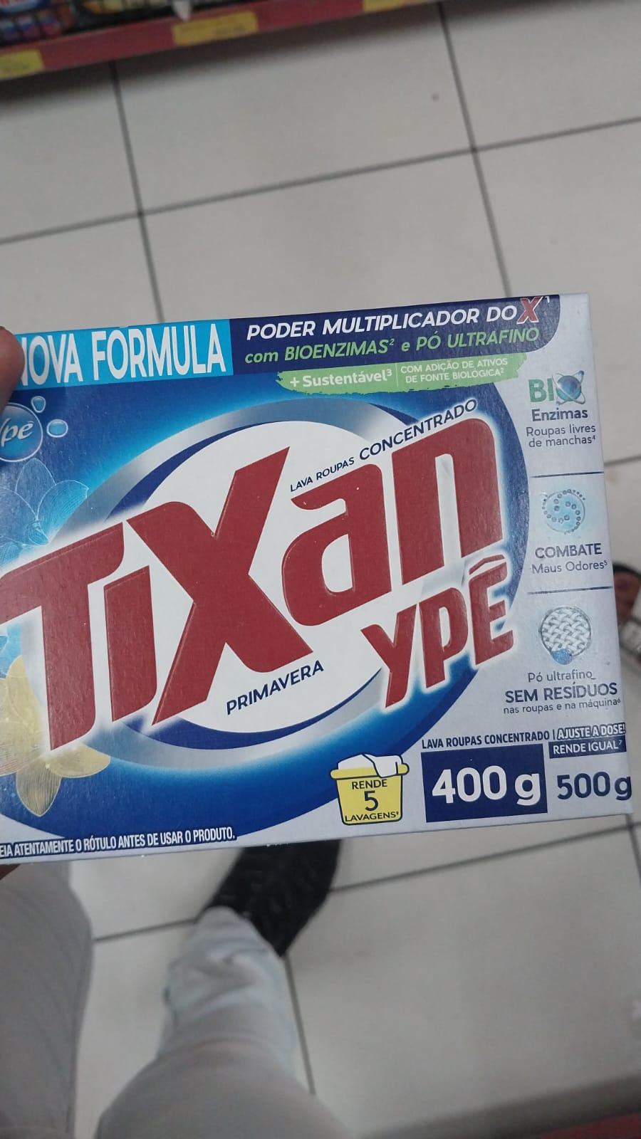 Variedades sabao em pó  tixan ype