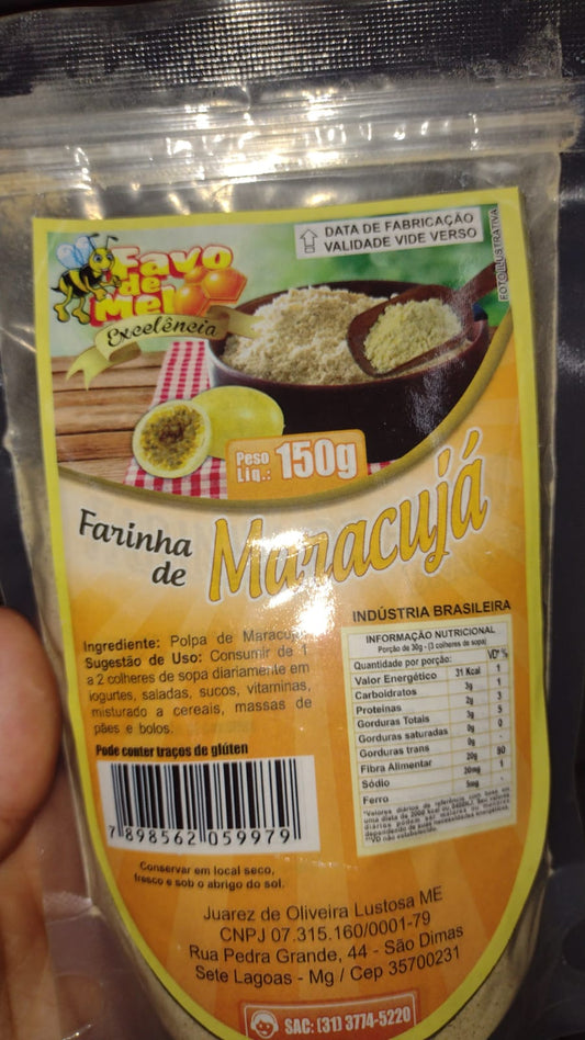 Farinha de maracujá favo de mel