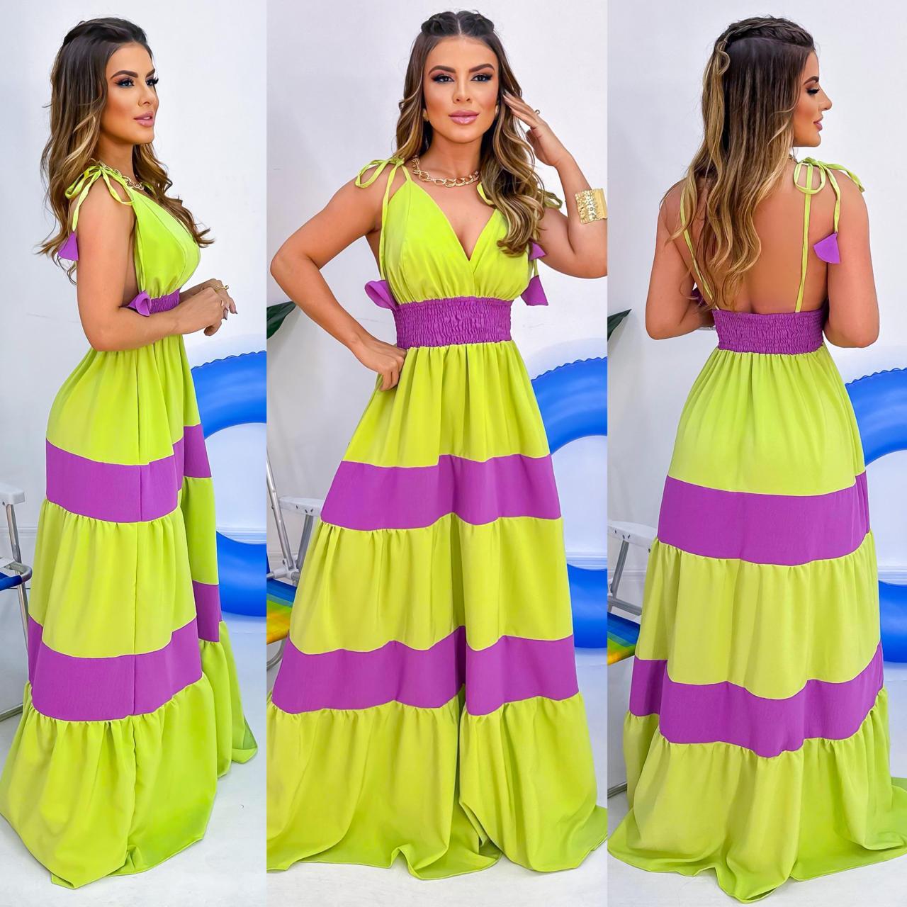 Conjunto e vestido modelo variados